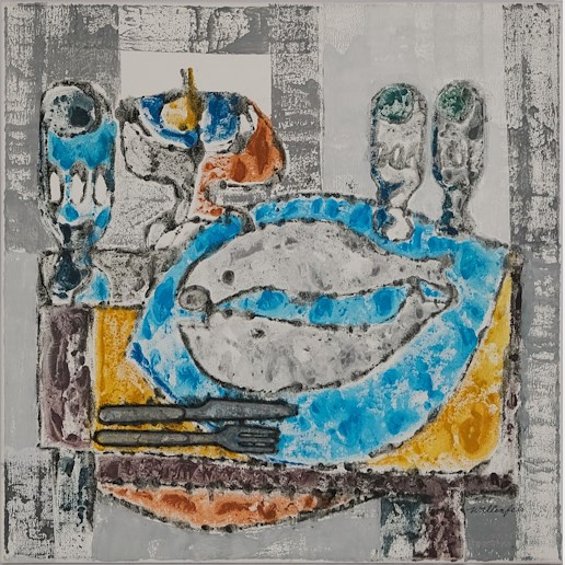 Dominik Wallenfels - Ryby na modrém talíři