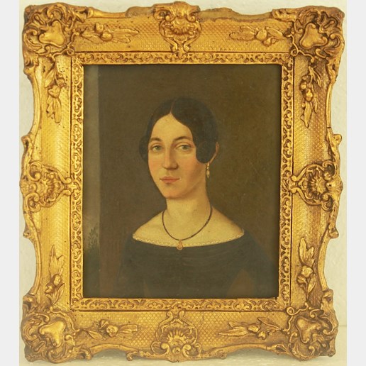 nesignováno - Portrét ženy kolem roku 1850