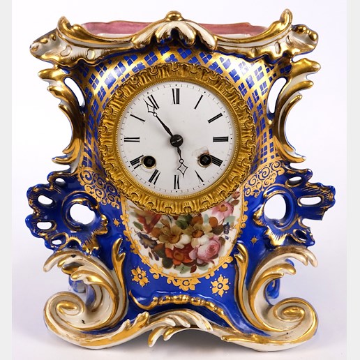Čechy kolem pol. 19. století - Porcelánové hodiny