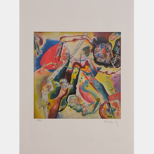 Vasilij Kandinsky - Bild mit rotem Fleck
