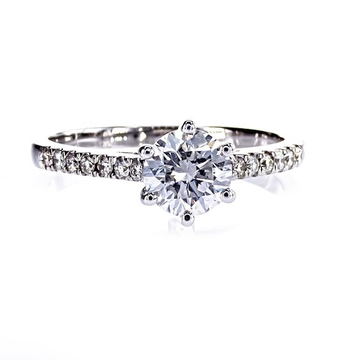 .. - Luxusní prsten s 1,23 ct Diamanty, zlato 585/1000, hrubá hmotnost 3,30 g
