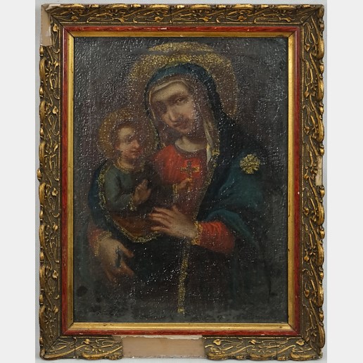 Čechy počátek 18. století - Panna Marie s Ježíškem – Madona Benediktýnských potěšení