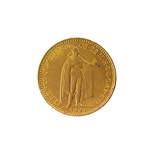 .. - Rakousko Uhersko zlatá 20 Koruna 1896 K.B. uherská, zlato 900/1000, hrubá hmotnost mince 6,78 g