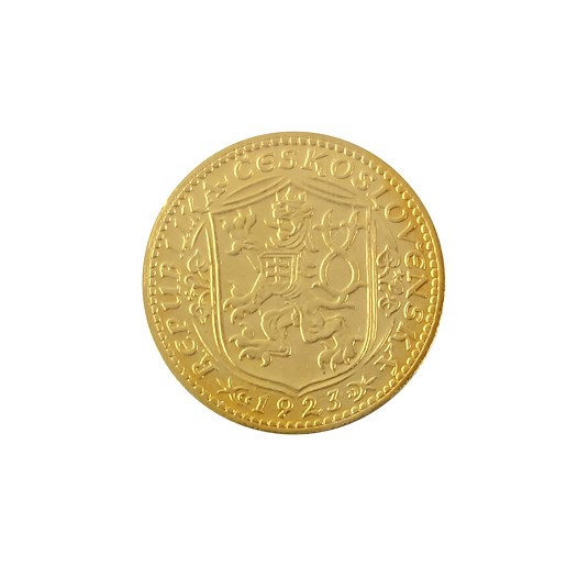 .. - Československá republika Svatováclavský dukát 1923, zlato 986/1000, hrubá hmotnost mince 3,49 g