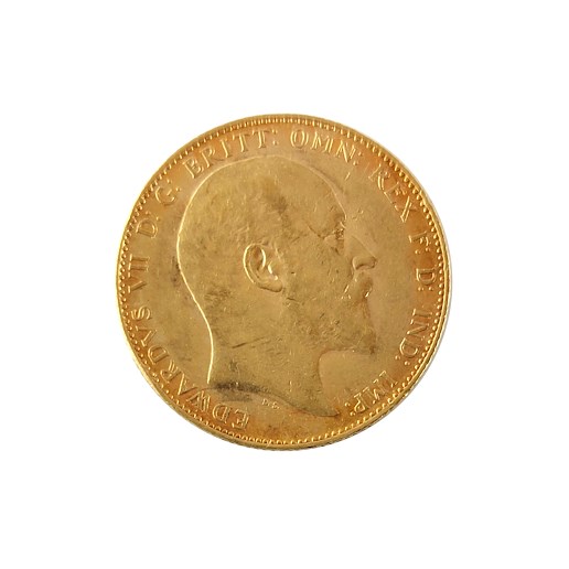 .. - Velká Británie zlatý Sovereign EDWARD VII. 1906 P Perth, zlato 916,7/1000, hrubá hmotnost 7,99 g 