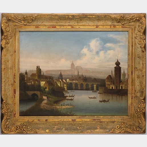 Johann Wilhelm Jankowski - Pražské panorama