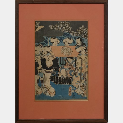 Kunisada - Part of Triptych