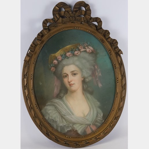 Francie 19. století - Portrét dámy