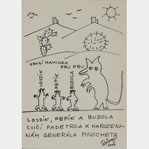 František Ringo Čech - Originál ilustrace knihy "Cucurucuců" (13)