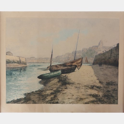 Alphonse Lafitte - Pobřeží s loďkami