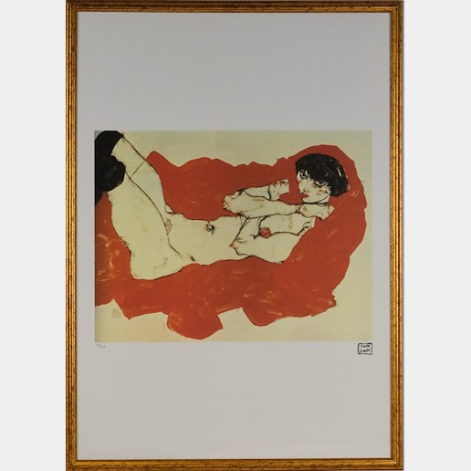 Egon Schiele - Lying Nude