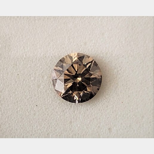 .. - Diamant Natural Fancy Brown 0,51 ct, přírodní broušený – investiční drahokam s certifikátem, hmotnost 0,51 ct