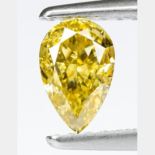 .. - Diamant Natural Fancy Yellow 0,54 ct, přírodní broušený – investiční drahokam s certifikátem, hmotnost 0,54 ct