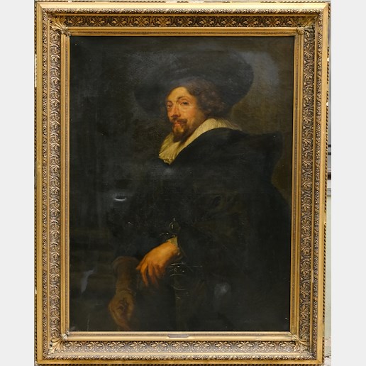 Kvalitní evropský malíř 19. století - Podobizna Petra Paula Rubense