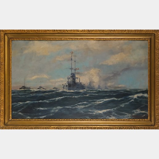 H. Wimmer - Vojenské lodě na moři