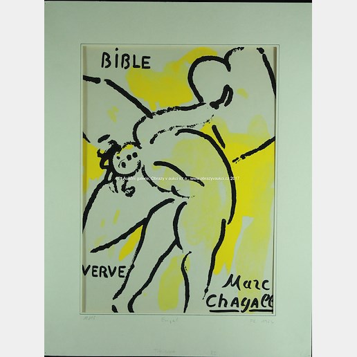 Marc Chagall - Anděl - Titulní list Bible 