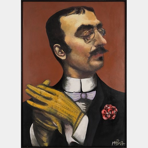 Jiří Máška - Henri de Toulous - Lautrec se žlutou rukavicí