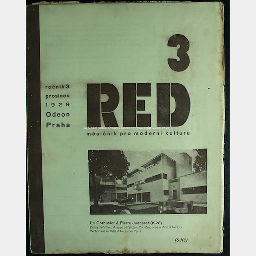 Štyrský, Tyen, Honzl, Biebl, Závada, Apollinaire, Chaplin, Mrkvička, Fučík, Šíma, Teige, Man Ray, Muzika aj. - ReD měsíčník pro moderní kulturu 12/1929