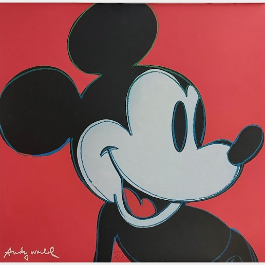 Andy Warhol - Mickey Mouse Red