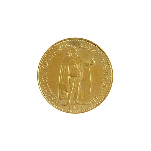 .. - Rakousko Uhersko zlatá 10 Koruna 1911 K.B. uherská