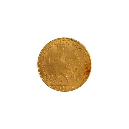 .. - Francie zlatý 10 frank ROOSTER 1911