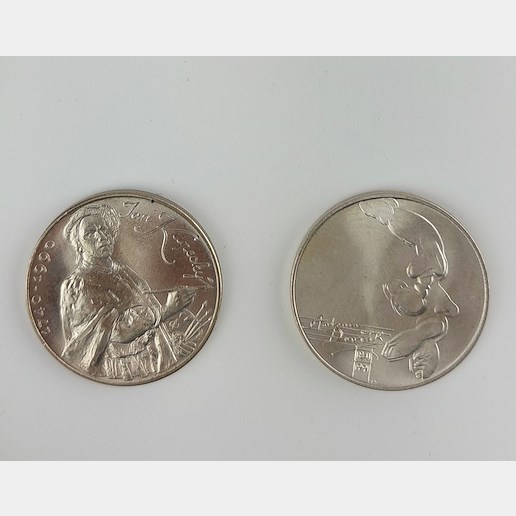 .. - ČSSR, ČSFR 2 kusy pamětní stříbrné mince 100 Kčs, 1990 Jan Kupecký, 1991 Antonín Dvořák
