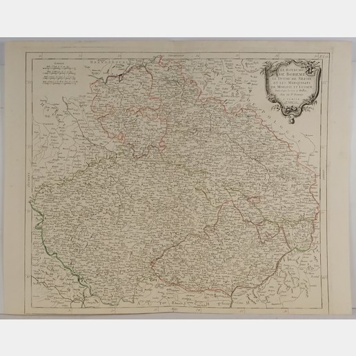Sir Robert - Mapa Českého království a vedlejších zemí koruny české