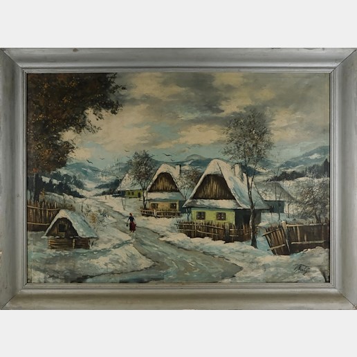 Václav Malý - Vesnice pod sněhem