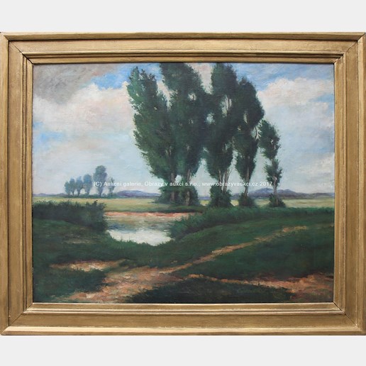 Gustav Macoun - Krajina s rybníkem