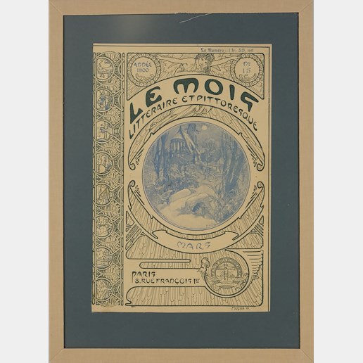 Alfons Mucha - Obálka časopisu Le Mois - Březen 1900