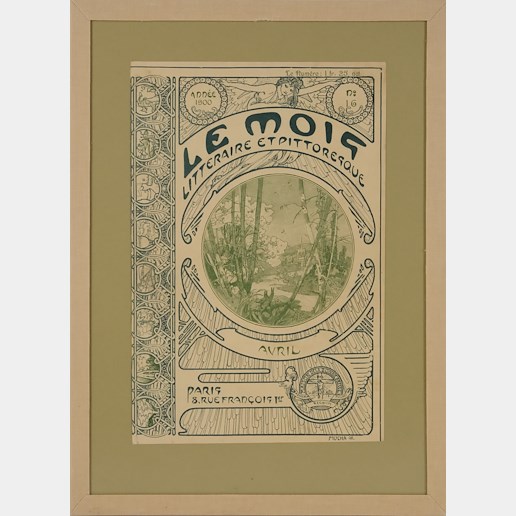 Alfons Mucha - Obálka časopisu Le Mois - Duben 1900