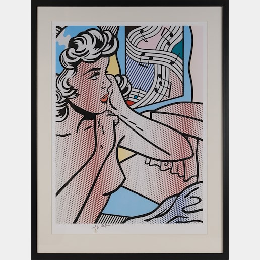 Roy Lichtenstein - Nude with Joyous Paintings