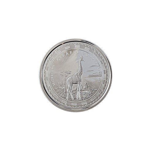 .. - Stříbro mince 1oz Rovníková Guinea 2022 ŽIRAFA Proof