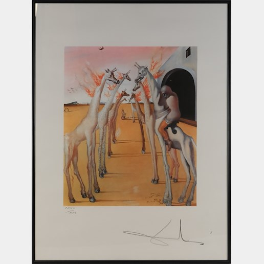 Salvador Dalí - Hořící žirafy