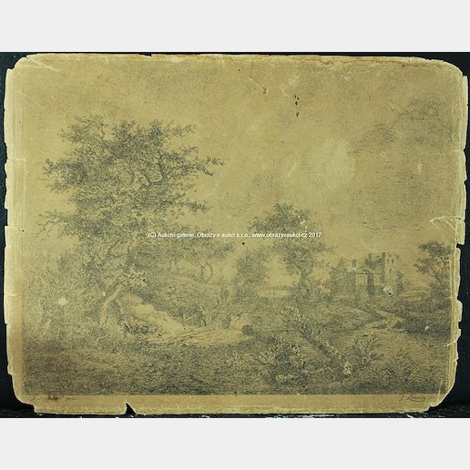 J.R Ruisdael - Soubor 3 tiskových desek
