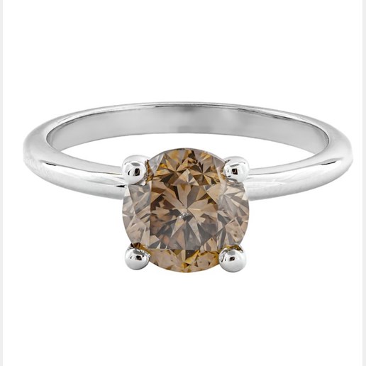 .. - Prsten s diamantem 1,53 ct, zlato 585/1000, značeno platnou puncovní značkou "labuť", hrubá hmotnost 2,35 g