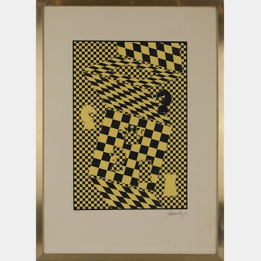 Victor Vasarely - Šachová kompozice