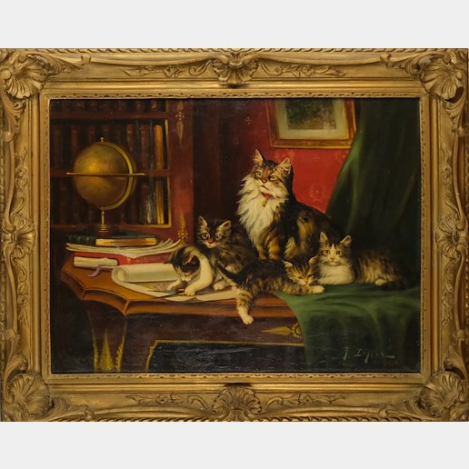 Jules Gustave Le Roy - Odpočinek v zámecké knihovně