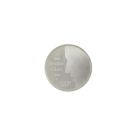 .. - Stříbro Nizozemsko 50 Gulden 1991 25té výročí královské svatby Královna Beatrix a Claus