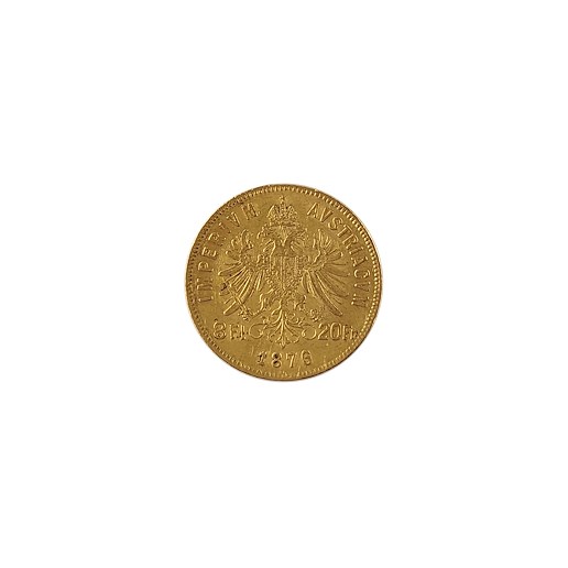 .. - Rakousko Uhersko zlatý 8zlatník/ 20frank 1876 rakouský