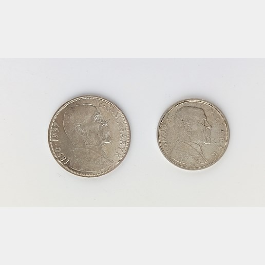 .. - Československá republika Stříbro T.G.Masaryk 10Koruna 1928 a 20 Koruna 1937 set 2 kusy