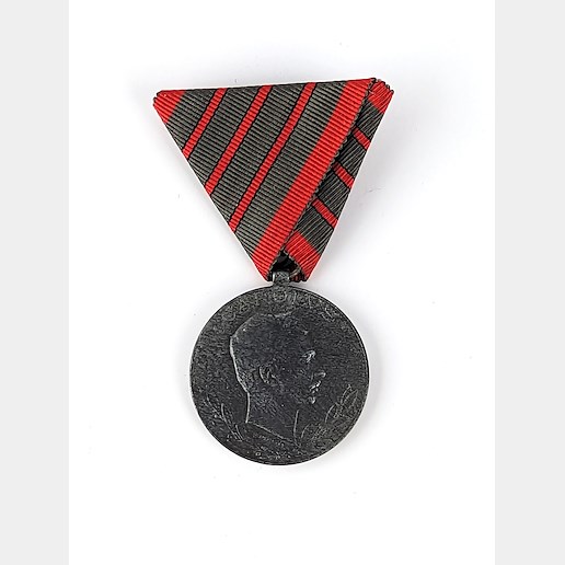 .. - Rakousko Uhersko Medaile za zranění Karel 1917 se třemi pruhy