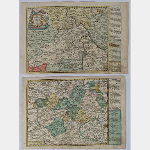 Johann Georg Schreiber - Konvolut 2 map