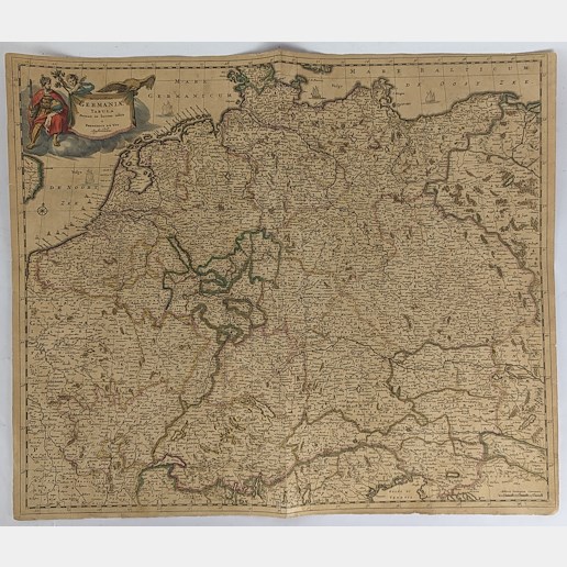 Frederick de Witt - Mapa Svaté říše římské národa německého včetně Království českého