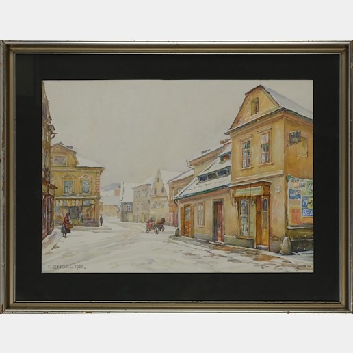 Friedrich Engel - Ulice pod sněhem