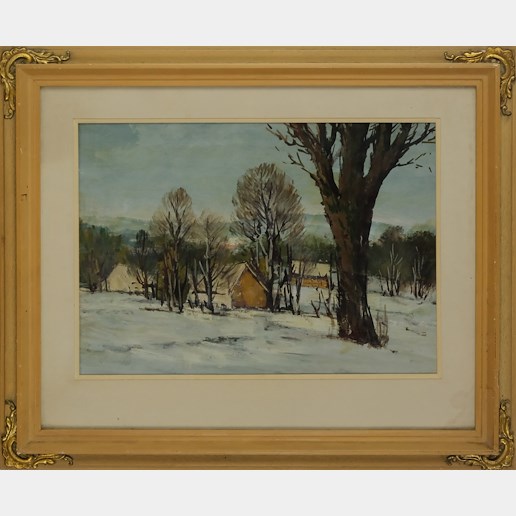 František Sadovský - Za humny v zimě