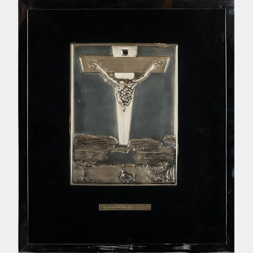 Salvador Dalí - Kristus, stříbro 999/1000, značeno platnou puncovní značkou, hrubá hmotnost 83,70 g