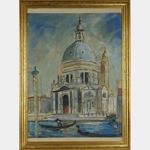 signováno nečitelně - Santa Maria della Salute Venetie