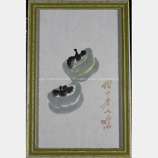 Bai-shi Qi (Čchi Paj-š´) - Dvě hnízda s mláďaty