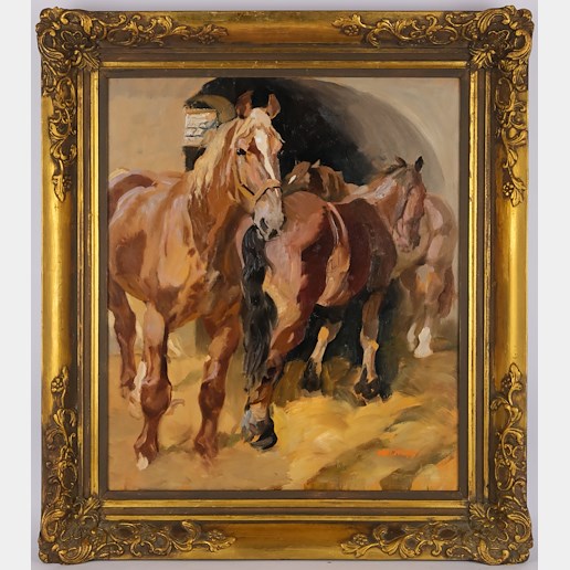 Ludvík Vacátko - Koně v salaši
